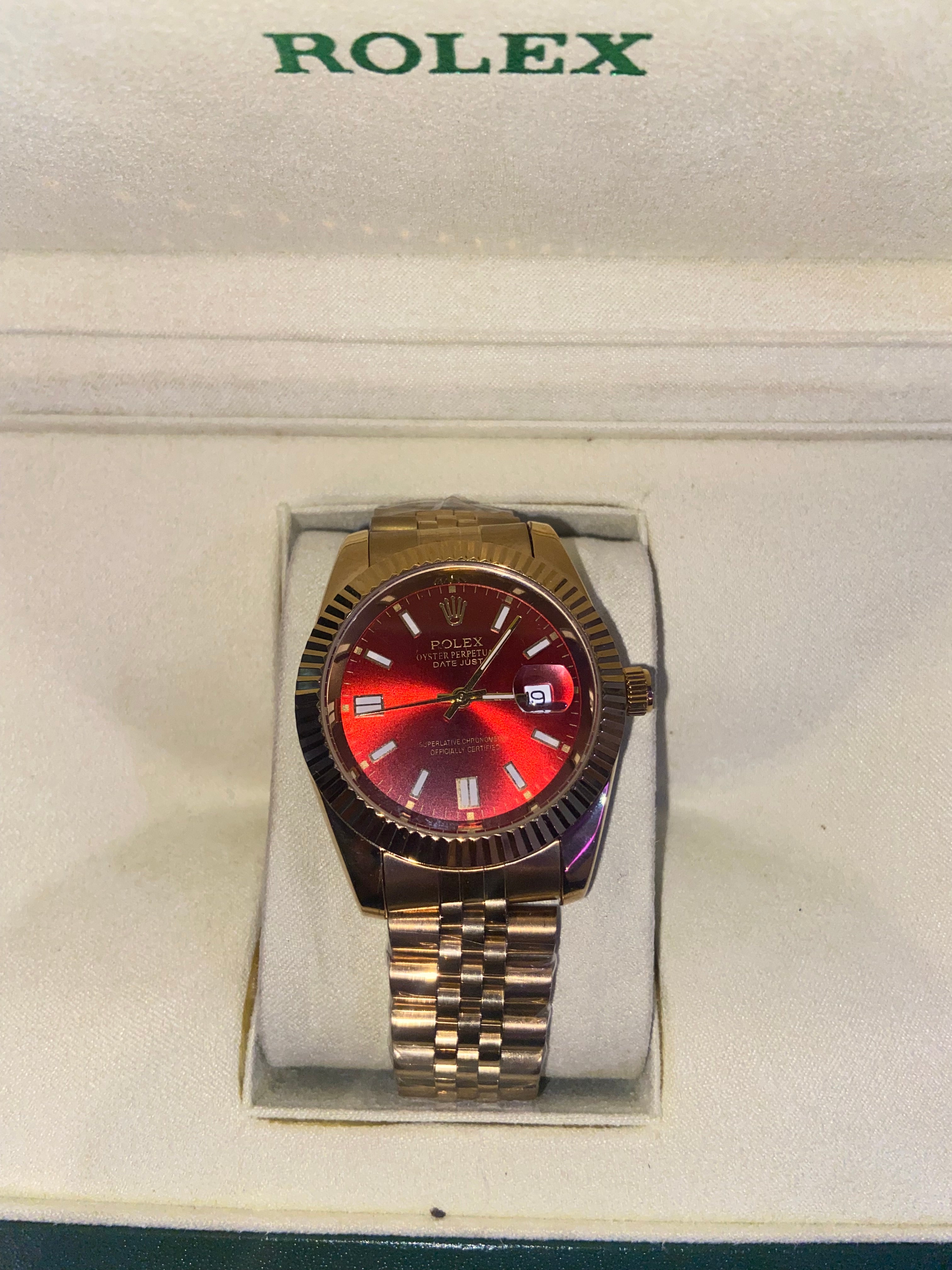 Rolex Datejust (Oyster Perpetual Datejust) – Red Dial Edition