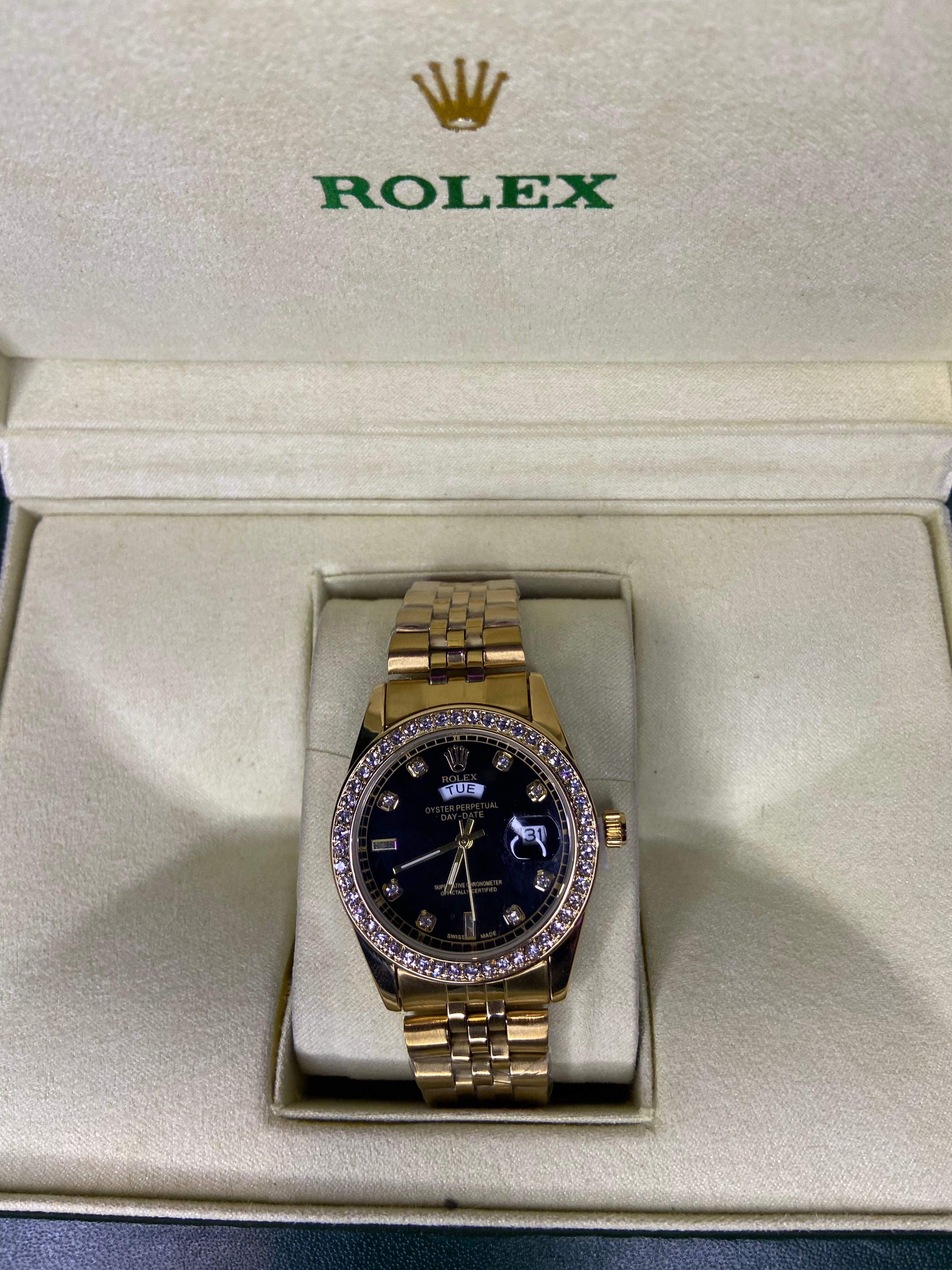 Rolex Oyster Perpetual Day-Date – Two Tone black Dial Edition