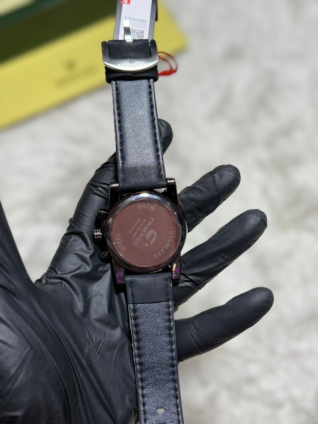 CHAXIGO FR4523G Men’s Blue Leather Strap Analog Fashion Watch