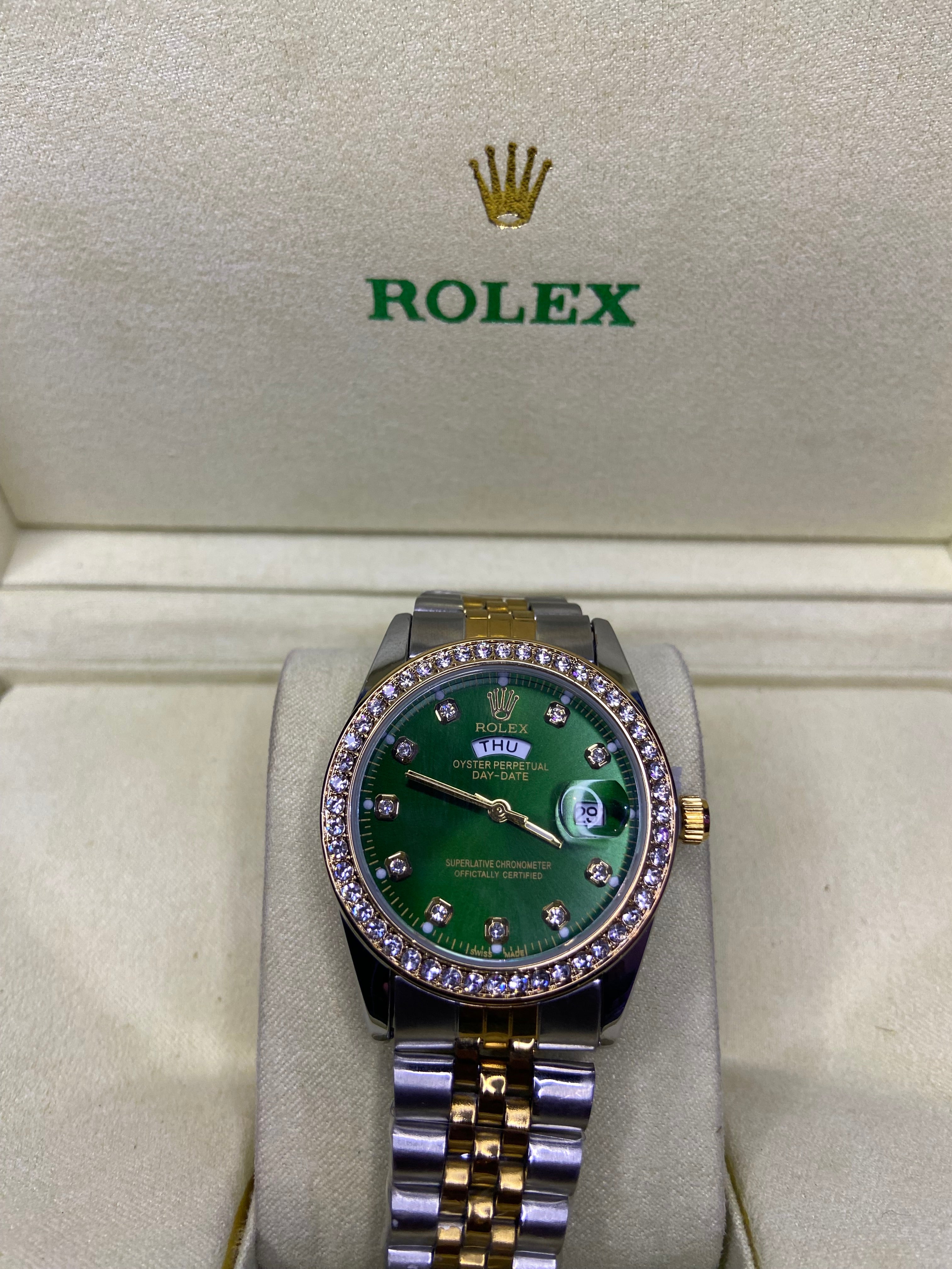 Rolex Oyster Perpetual Day-Date – Two Tone green Dial Edition