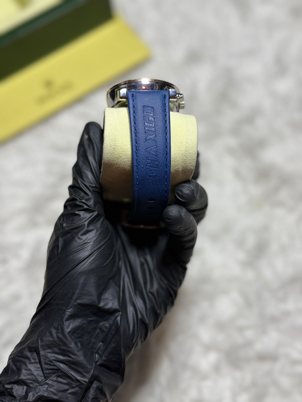 CHAXIGO FR4523G Men’s Blue Leather Strap Analog Fashion Watch