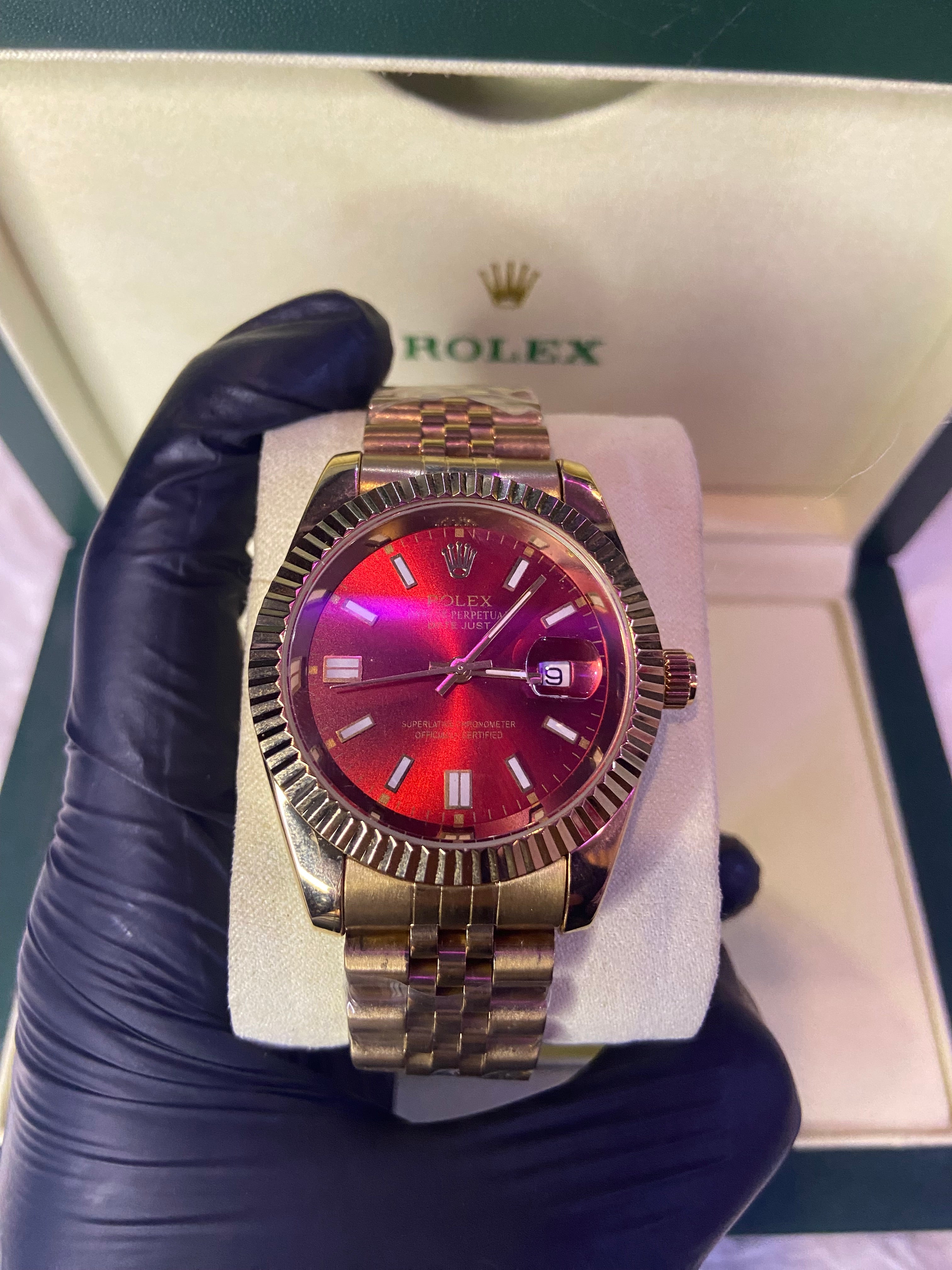 Rolex Datejust (Oyster Perpetual Datejust) – Red Dial Edition