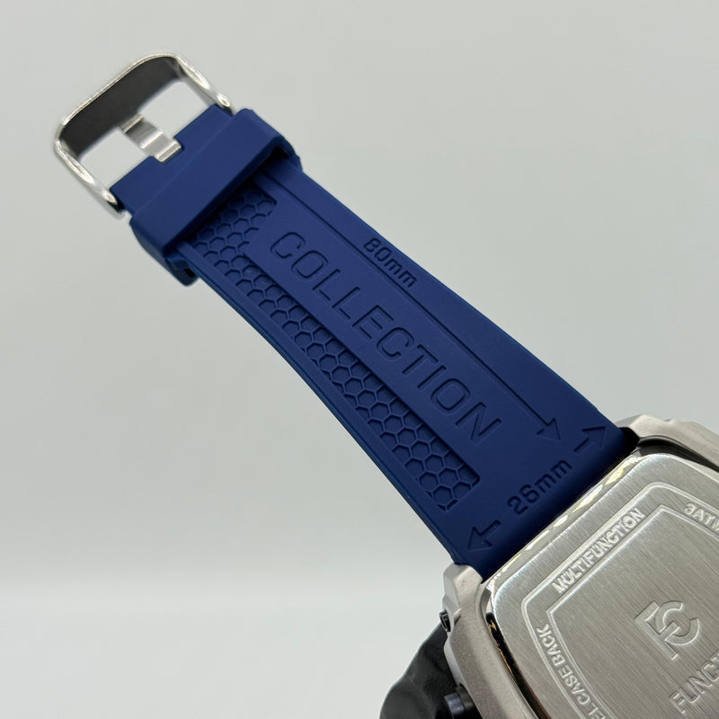 Ferrucci Stop Watch Blue Strap With 1 Year Warranty